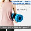 Aolamegs 20x2 Elastic Yoga Mat Strap-2 Pack Hook and Loop Tie Down Straps 2 Inch Wide,Heavy Duty Bungee Straps,Stretchable Wrapper,Wrap Organizer for Yoga/Workout/Exercise/Fitness/Pilates Mat Storage view 4