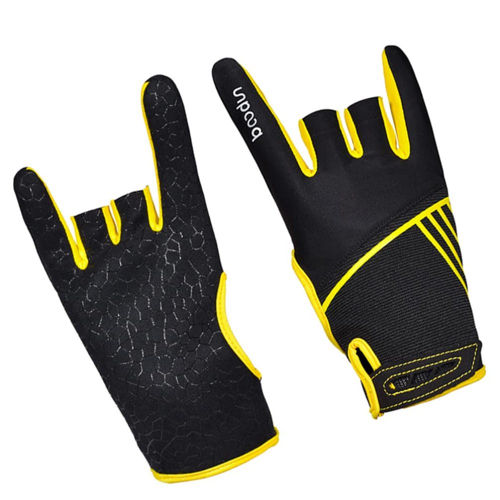 FOMIYES Medium Size Slip Sports Gloves Professional Bowling Gloves Breathable Touchscreen