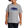 YS02 - Florida Atlantic Owls Primary Logo Youth T Shirt - X-Large - Sport Grey view 4