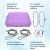 Yes4All Soft Tricot Fabric Aerial Yoga Hammock/Aerial Silks for Home Yoga, Increasing Strength, Flexibility and Balance, Suits All Levels (Complete kit included), A. Lavender view 4