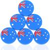 Tennis Racket Vibration Dampener Tennis Dampeners Racket String Shock Absorber National Flag Designed Tennis Racket Shocking Absorbers, 6 Pieces view 1