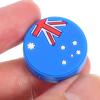 Tennis Racket Vibration Dampener Tennis Dampeners Racket String Shock Absorber National Flag Designed Tennis Racket Shocking Absorbers, 6 Pieces view 3