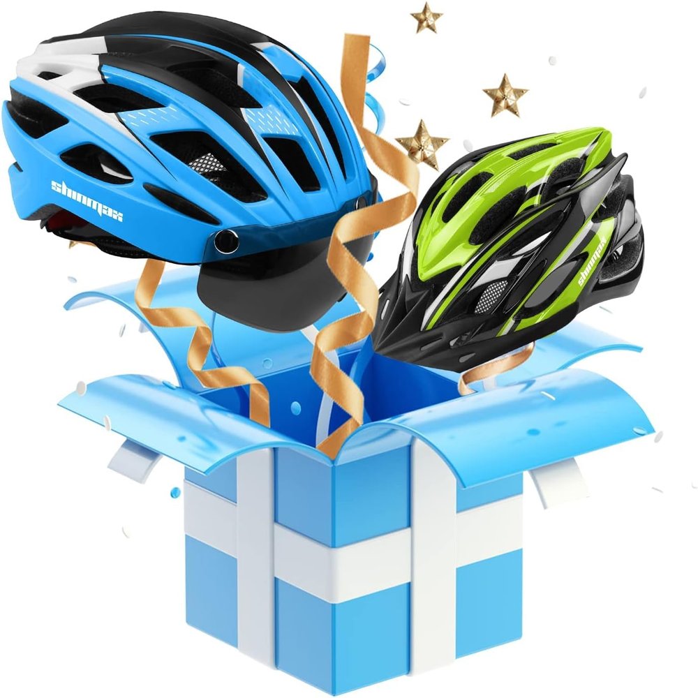 Bike Helmet with Goggles+Bicycle Helmet with Sun Visor(Both Comes with LED Back Light)