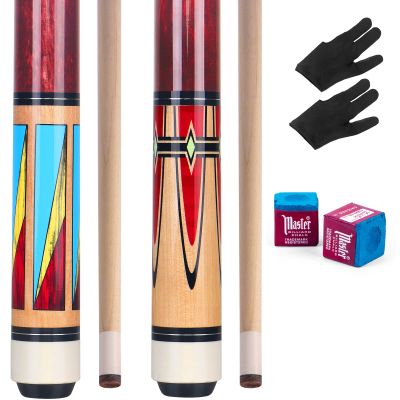 AKLOT Pool Cue Stick - Pool Cues Set of 2 - Made Canadian Maple Wood Cue Stick for Professional Billiard Players