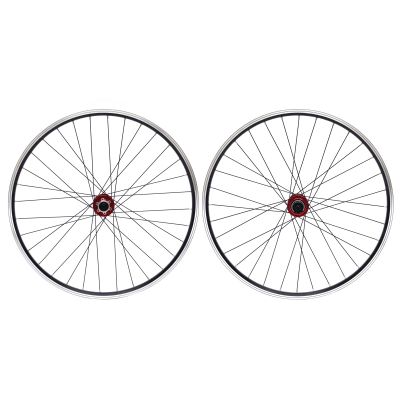 Kathring Mountain Bike Wheel Set, 27.5inch Aluminum Alloy MTB Bike Disc Brake Red Hub, Quick Release Front Rear Wheelset 200KG Load Suitable for 7/8/9/10/11/12S Cassette