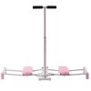 WANLECY Leg Exercise Equipment, Pelvic Floor Muscle Trainer, Inner Thigh Exerciser with Adjustable Rods, Women Ski Exercise Machine, Leg Strength Training Tool for Indoor Workouts (Pink) view 4