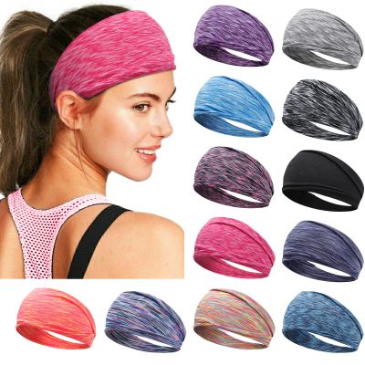 12 Packs Workout Headbands for Women Non Slip Sweatbands Sweat Bands Wide Gym Hair Accessories Womens Running Yoga Sport Fitness Men Girls Hairbands Athletic Moisture Wicking Headband