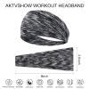 12 Packs Workout Headbands for Women Non Slip Sweatbands Sweat Bands Wide Gym Hair Accessories Womens Running Yoga Sport Fitness Men Girls Hairbands Athletic Moisture Wicking Headband view 2