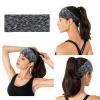 12 Packs Workout Headbands for Women Non Slip Sweatbands Sweat Bands Wide Gym Hair Accessories Womens Running Yoga Sport Fitness Men Girls Hairbands Athletic Moisture Wicking Headband view 3