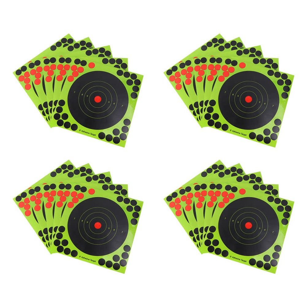 BESPORTBLE 40sheets Portable Stickers for Shooting Practice Adhesive Shooting for Use Easy See Bright Dots for Archery and Training Random Color