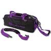Vise Clear Top 3 Ball Tote Roller Bowling Bag Black/Purple view 1