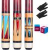 AKLOT Pool Cue Stick - Pool Cues Set of 3 - Made Canadian Maple Wood Cue Stick for Professional Billiard Players view 1