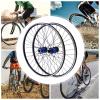 Kathring Mountain Bike Wheel Set, 27.5" Aluminum Alloy Mountain Bike Rim Disc Brake,Quick Release MTB Front Rear Black Wheelset Blue Hub 441lbs Load view 2