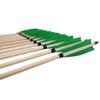 PG1ARCHERY 32INCH Archery Wooden Arrows Practice Target Arrows for Longbow Recurve Bow (Pack of 12) view 3