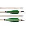PG1ARCHERY 32INCH Archery Wooden Arrows Practice Target Arrows for Longbow Recurve Bow (Pack of 12) view 4