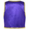 Moggemol Kids Boys Arabian Prince Outfit Sleeveless Vest Waistcoat Halloween Carnival Fancy Party Dress Up Purple 14 Years view 2