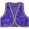 Moggemol Kids Boys Arabian Prince Outfit Sleeveless Vest Waistcoat Halloween Carnival Fancy Party Dress Up Purple 14 Years view 3
