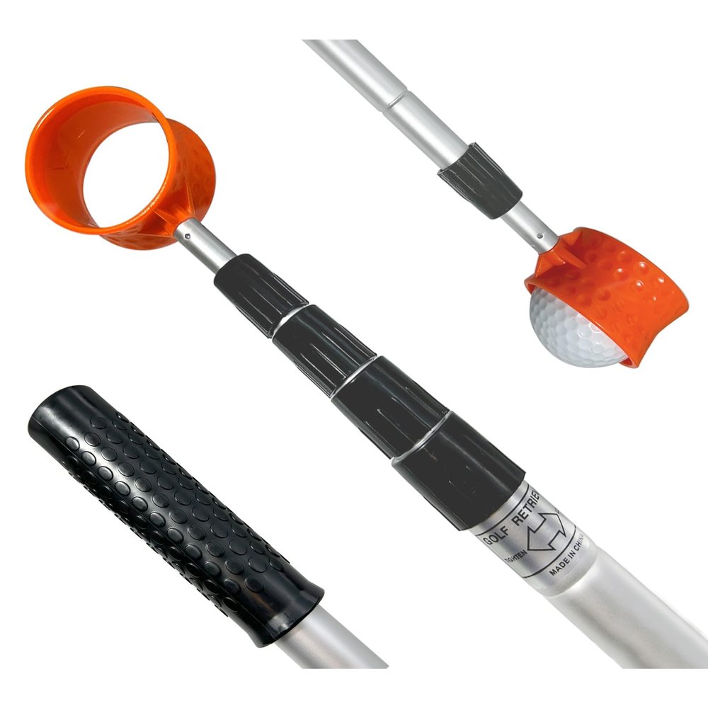SPEENSUN Golf Ball Retriever Telescopic,Golf Ball Water Retriever,Max 15Ft Lightweight Aluminum Alloy Golf Ball Grabber,Not Easy to Break and No Corrosion Golf Ball Retriever for Water and Bushes