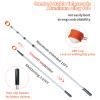 SPEENSUN Golf Ball Retriever Telescopic,Golf Ball Water Retriever,Max 15Ft Lightweight Aluminum Alloy Golf Ball Grabber,Not Easy to Break and No Corrosion Golf Ball Retriever for Water and Bushes view 3
