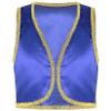 Moggemol Kids Boys Arabian Prince Outfit Sleeveless Vest Waistcoat Halloween Carnival Fancy Party Dress Up Blue 6 Years view 1