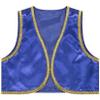 Moggemol Kids Boys Arabian Prince Outfit Sleeveless Vest Waistcoat Halloween Carnival Fancy Party Dress Up Blue 6 Years view 3