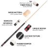 AKLOT Pool Cue Stick,3 Set of Pool Stick 58 inch Canadian Maple Billiard Pool Stick Mixed Weight Billiard Cue view 2