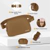 Bomvabe Crossbody Bag for Women Girls Boys, Fanny Pack Crossbody with Adjustable Strap 32" to 51", Mini Belt Bag 1L, Small Waist Bag Lightweight for Travel Sport Running Cycling Hiking, Brown view 2