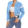 ACEFAST INC Womens Varsity Jacket Long Sleeve Button Down Cropped Bomber Jackets Casual Baseball Coat Y2K Streetwear view 1