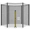 Trampoline Enclosure Net with Zipper & Buckle, Safety Net for Most 10ft Round Frames - 6 Poles - 3.06 Meter view 1