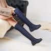 BORAMAX Women's Winter Knee High Tall Waterproof Snow Boots Fur Lined Fashion Wide Calf Arctic Snow Boot Warm Tall Boots view 2
