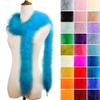 iHUFeather Marabou Feather Boa Natural Turkey Feathers 2 Yard 22g for DIY Crafts Wedding Party Women Costume Christmas Decoration, Aqua Blue view 3