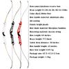 68 Inch Takedown Recurve Bow and Arrow Set 18-38 Lbs Metal Riser Right Handed Longbow Competition Athletic Bow for Adult Outdoor Practice Shooting (22 Lbs, Type 2/red) view 2