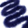 iHUFeather Marabou Feather Boa Natural Turkey Feathers 2 Yard 22g for DIY Crafts Wedding Party Women Costume Christmas Decoration, Navy Blue view 2