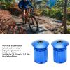 Aluminum Bike Handlebar End Plugs, 1 Pair Blue Expanding Locking Bar End Caps Bike Bar Ends for Road Mountain Bike Folding Bike view 3