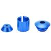 Aluminum Bike Handlebar End Plugs, 1 Pair Blue Expanding Locking Bar End Caps Bike Bar Ends for Road Mountain Bike Folding Bike view 4