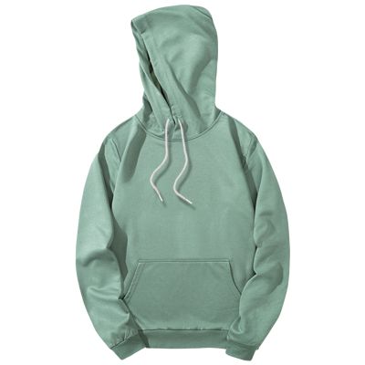JEsilunmaMY Men's Casual Hoodies Long Sleeve Drawstring Sweatshirt with Pocket Solid Color Pullover Hooded Sweatshirts (Green,X-Large)