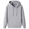 JEsilunmaMY Men's Casual Cotton Hoodies Fall Long Sleeve Crewneck Pullover Sweatshirt Solid Color Loose Sport Jumper Tops (Grey,XX-Large) view 1