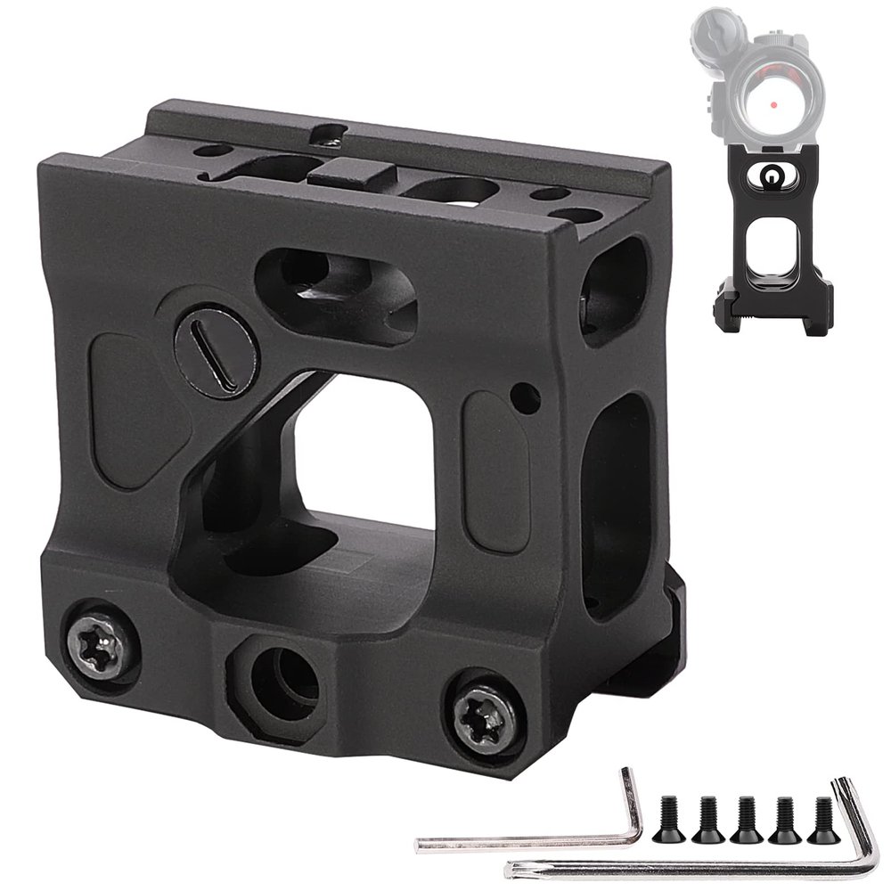 Phoking Red Dot Riser Mount Picatinny Riser Mounts for T1 T2 H1 H2 Optic Sight Accepts All Footprint Optics