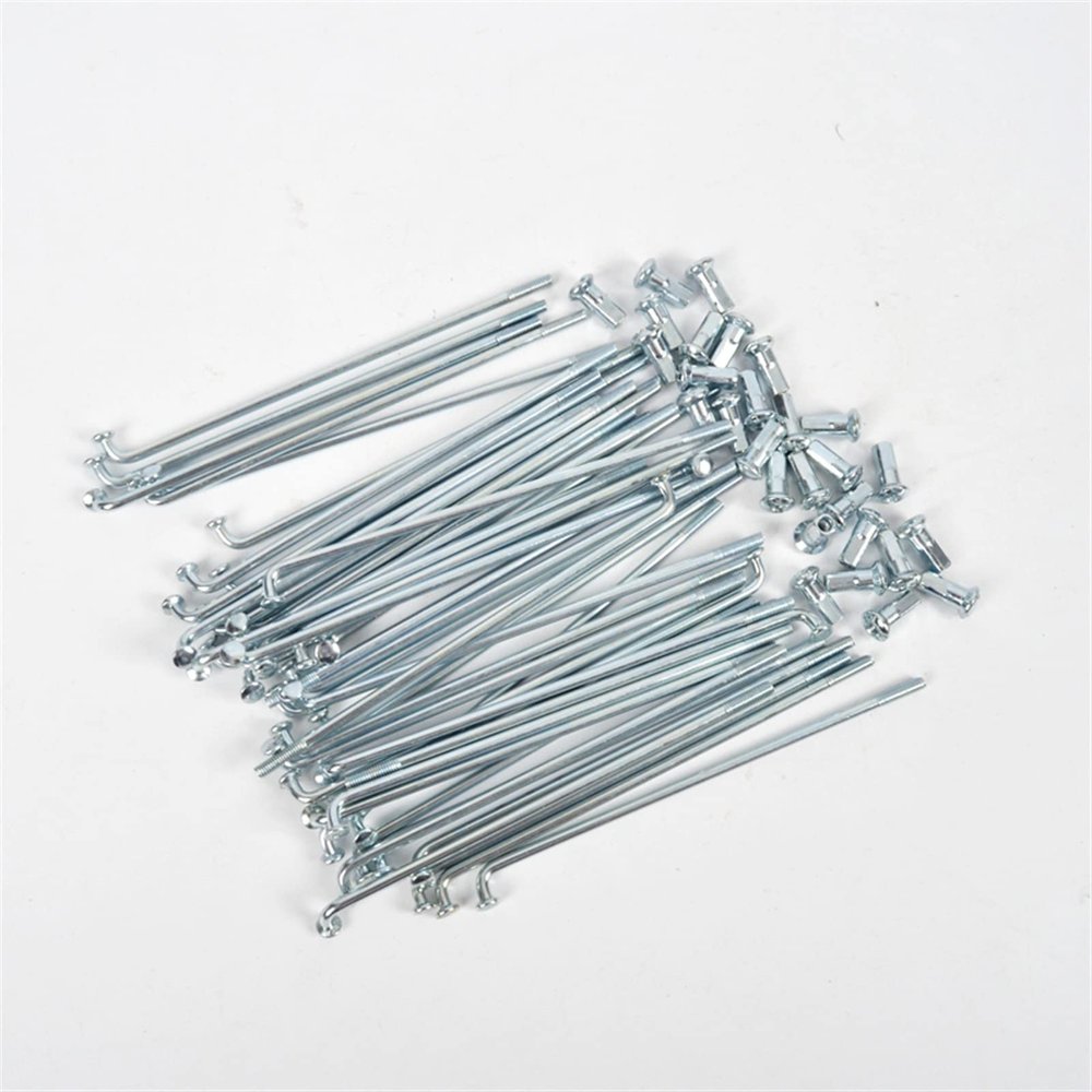 10pcs Sliver Bicycle Spoke Electric Road Bike Spokes Diameter 2.5mm Length 45-305mm with Nipples Cycle Wheel Parts Accessories (Color : 225mm 230mm 235mm)