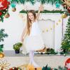 WLLHYF Girl Tutu Skirts,3Layers Tulle Sequin Star Ballet Dance Tutu Skirt Princess Christmas Skirt for Girl Toddler 2-8 Years (White) view 3