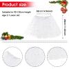 WLLHYF Girl Tutu Skirts,3Layers Tulle Sequin Star Ballet Dance Tutu Skirt Princess Christmas Skirt for Girl Toddler 2-8 Years (White) view 4