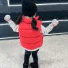Infant Baby Boys Girls Sleeveless Winter Coats 1-10 Years Old Kids Jacket Vest Outer Outwear Size 6 Boy (Red, 2-3 Years) view 2