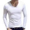 Hedmy Mens Long Sleeves Crew Neck Thermal Underwear Slim Fit Undershirt Base Layer Pullover Shirt White Medium view 1
