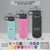 Personalized Water Bottle w/Straw Vacuum Insulated Water Bottles Stainless Steel Sports Water Bottle 40 oz Purple view 4