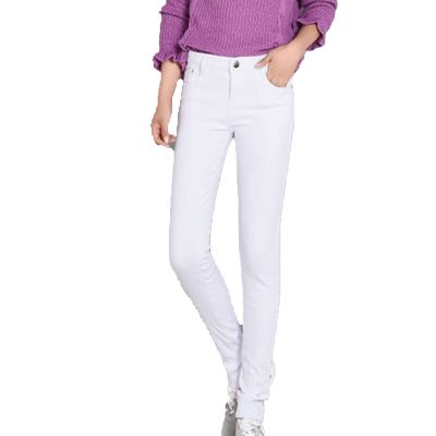 Maiyifu-GJ Women's Winter Warm Fleece Lined Jeans Slim Fit Thermal Pencil Denim Pants Skinny High Waisted Tapered Jean (White,29)