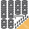 TOCNGAEK Polymer Picatinny Accessory Rail Single Picatinny Rail3 3 5 5 7 7 Slot Black view 2