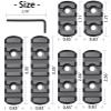 TOCNGAEK Polymer Picatinny Accessory Rail Single Picatinny Rail3 3 5 5 7 7 Slot Black view 3