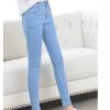 Maiyifu-GJ Women's High Waist Skinny Ankle Jeans Casual Slimming Pencil Denim Pants Juniors Slim Fit Washed Stretch Jean (Light Blue,30) view 3