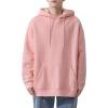 JEsilunmaMY Men's Outdoor Hoodies Long Sleeve Casual Pullover Tops with Pocket Solid Color Loose Sport Jumper Sweatshirt (Pink,Large) view 1