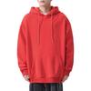 JEsilunmaMY Men's Outdoor Hoodies Long Sleeve Casual Pullover Tops with Pocket Solid Color Loose Sport Jumper Sweatshirt (Orange,4X-Large) view 1